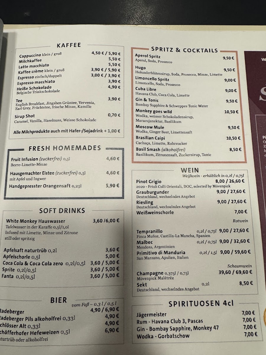 Menu White Monkey Dusseldorf Airport-8