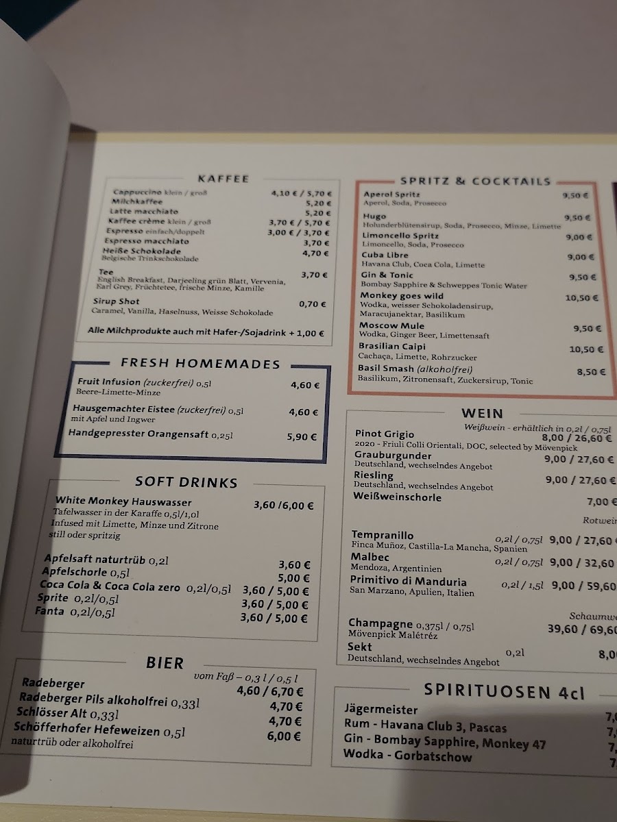 Menu White Monkey Dusseldorf Airport-9